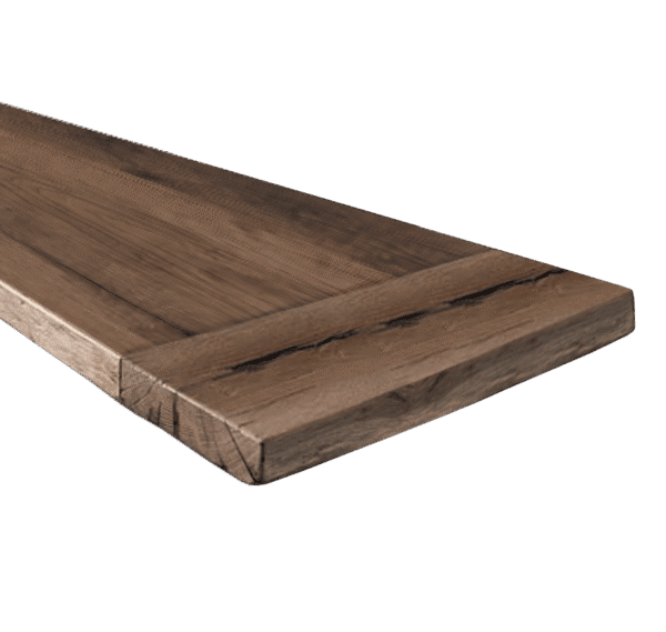 Mensola per mobile bagno in legno massello traverso controvena sp.4cm