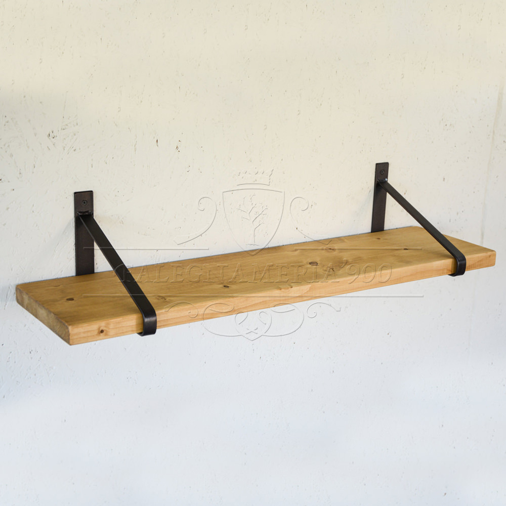 Mensola In Legno Massello Di Castagno Naturale Falegnameria900 Mobili In Legno Su Misura