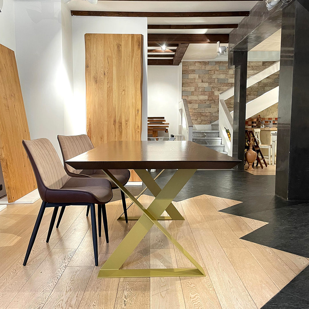 Tavolo in legno massello di castagno. Gold 45 - immagine 7