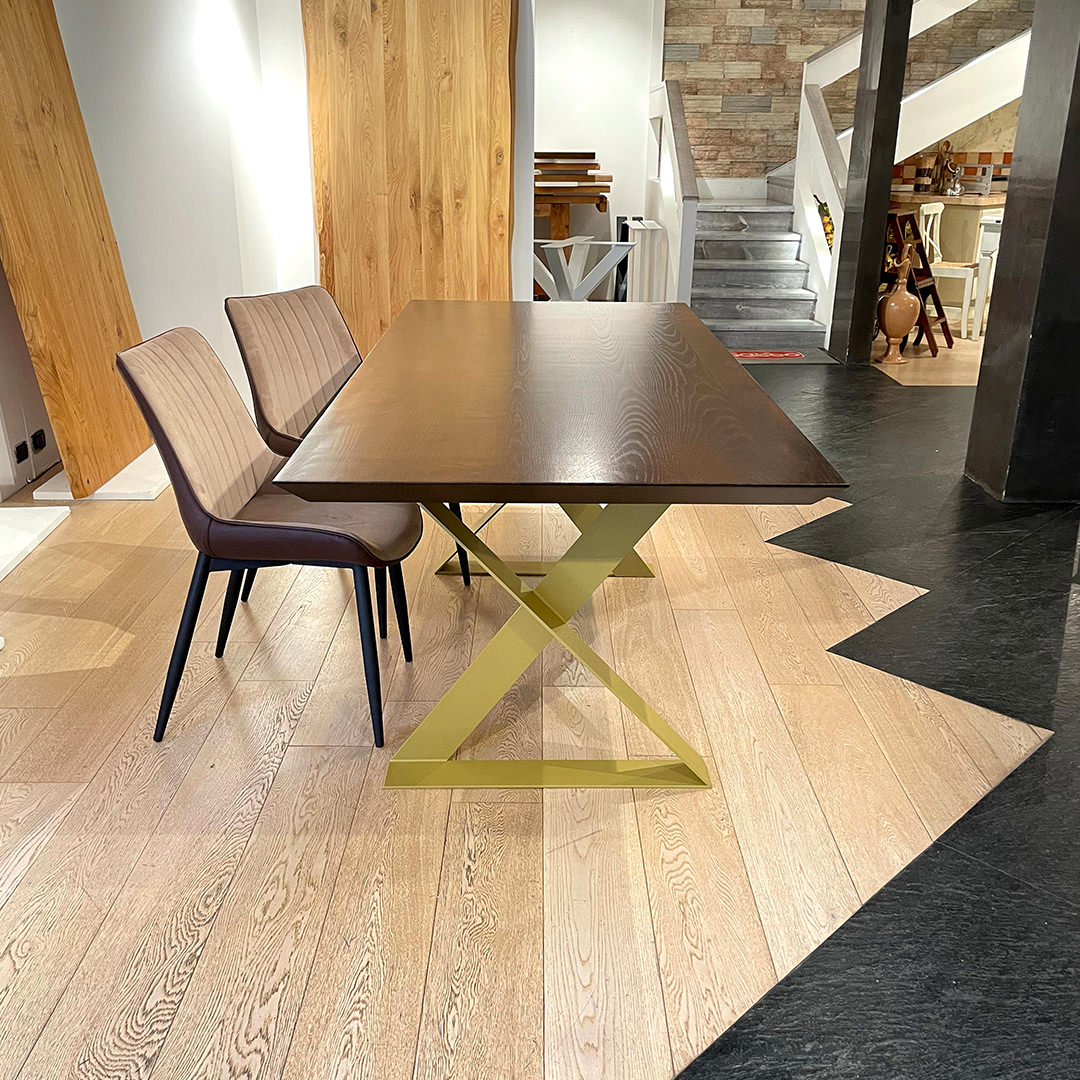 Tavolo in legno massello di castagno. Gold 45 - immagine 3