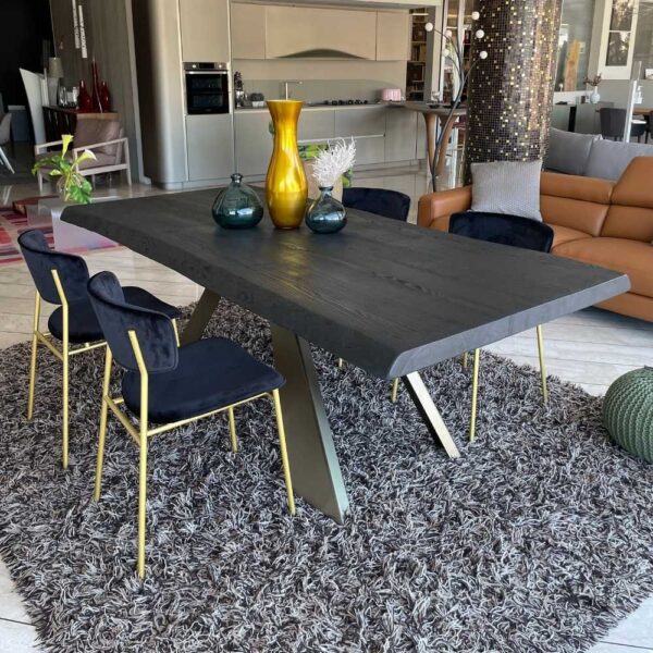 falegnameria900 tavolo castagno massello black